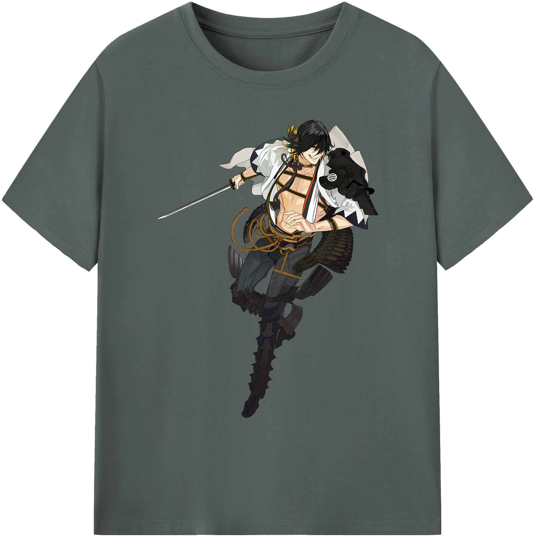 （画像用） 刀剣乱舞 Touken Ranbu 綿100％ メンズ半袖Tシャツ｜肌触りやわらか＆通気性